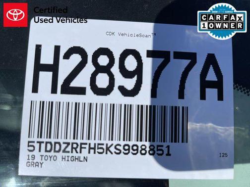 2019 Toyota Highlander Limited Platinum