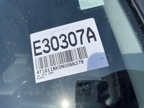 Midnight Black Metallic 2022 Toyota Camry SE