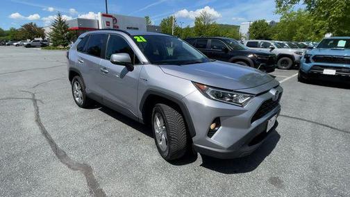 Silver Sky Metallic 2021 Toyota RAV4 Hybrid XLE Premium