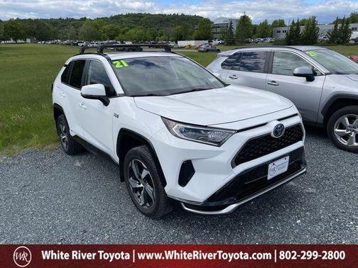Super White 2021 Toyota RAV4 Prime SE