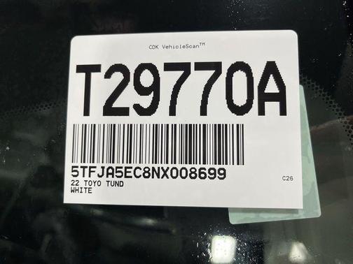 White 2022 Toyota Tundra Limited