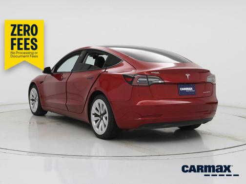 Burgundy 2021 Tesla Model 3 Long Range