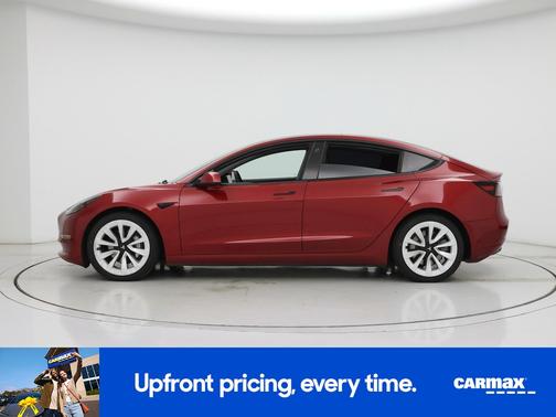 Burgundy 2021 Tesla Model 3 Long Range