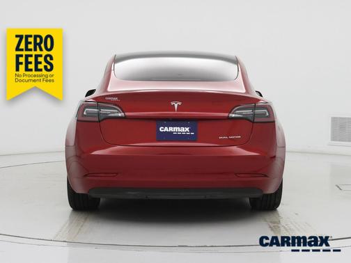 Burgundy 2021 Tesla Model 3 Long Range