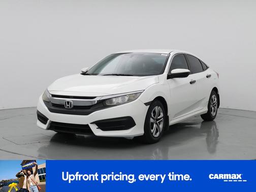 White 2016 Honda Civic LX