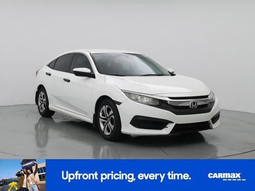 White 2016 Honda Civic LX