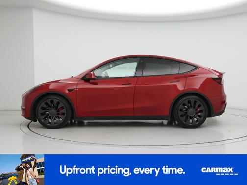 Red 2021 Tesla Model Y Performance