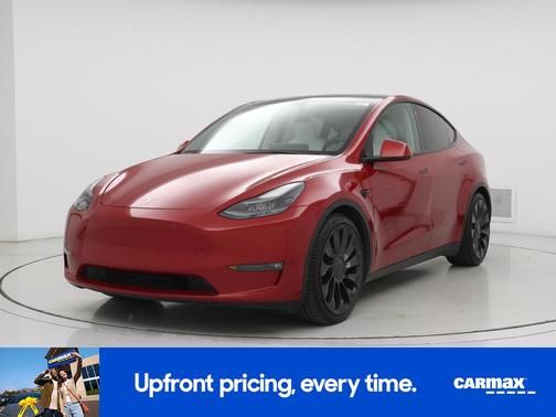 Red 2021 Tesla Model Y Performance