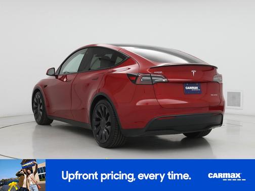Red 2021 Tesla Model Y Performance