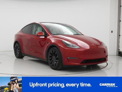 Red 2021 Tesla Model Y Performance