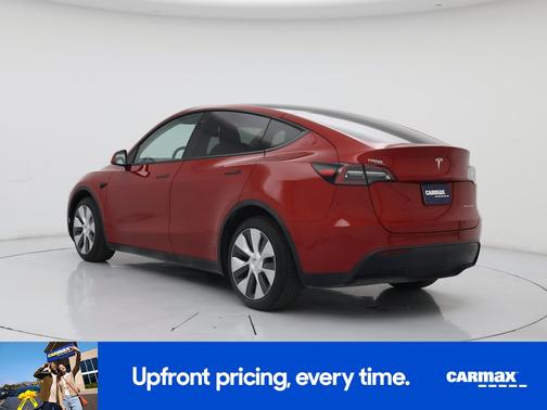 Red 2021 Tesla Model Y Long Range