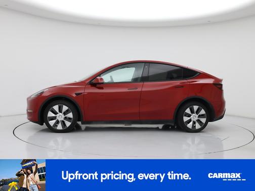 Red 2021 Tesla Model Y Long Range