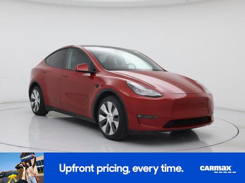 Red 2021 Tesla Model Y Long Range