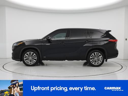 Black 2021 Toyota Highlander Hybrid Platinum