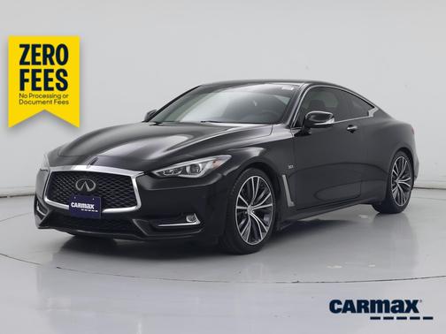 Black 2019 INFINITI Q60 Luxe