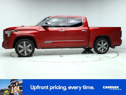 Red 2023 Toyota Tundra Hybrid Capstone