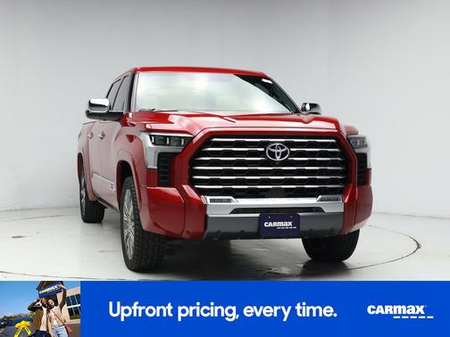 Red 2023 Toyota Tundra Hybrid Capstone