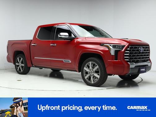 Red 2023 Toyota Tundra Hybrid Capstone