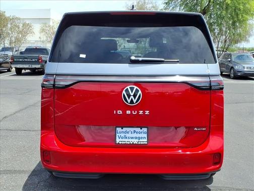 Cherry Red W/Metro Silver Upper 2025 Volkswagen ID. Buzz Pro S Plus 4Motion