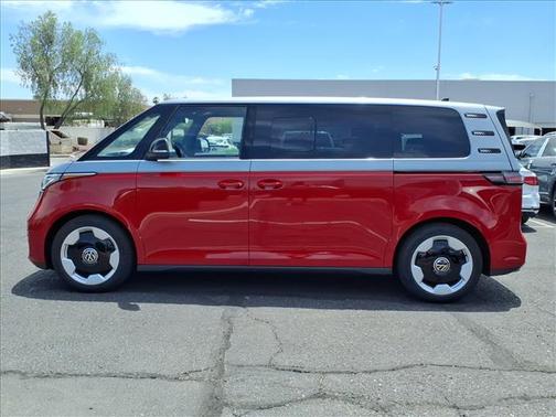 Cherry Red W/Metro Silver Upper 2025 Volkswagen ID. Buzz Pro S Plus 4Motion