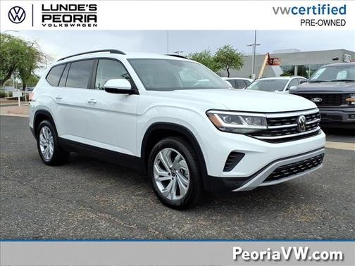 Pure White 2023 Volkswagen Atlas SE