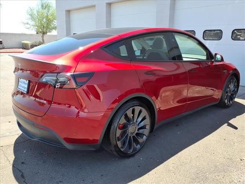 Red 2024 Tesla Model Y Performance