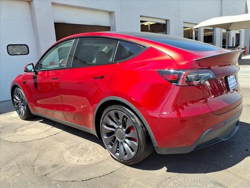 Red 2024 Tesla Model Y Performance