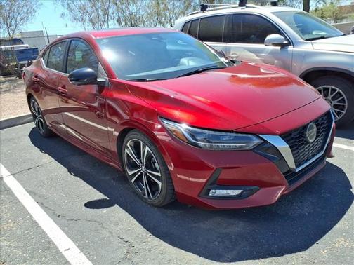 Red 2021 Nissan Sentra SR