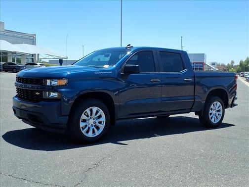 Blue 2021 Chevrolet Silverado 1500 Custom