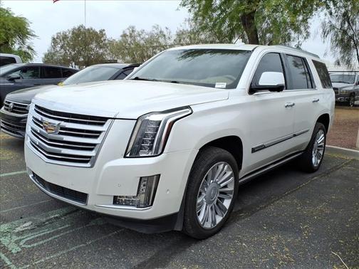 White 2018 Cadillac Escalade Platinum
