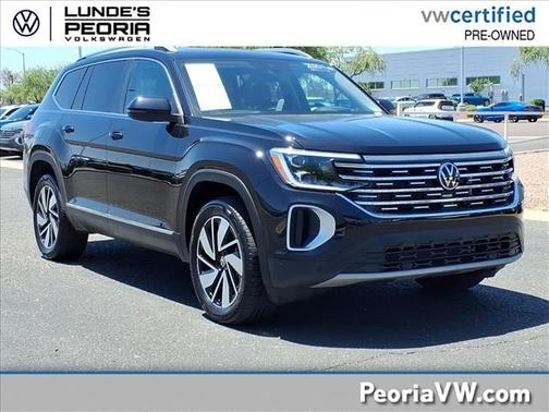 Deep Black Pearl 2025 Volkswagen Atlas SEL 4Motion