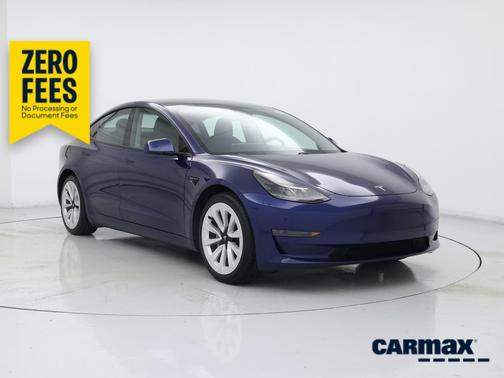 Blue 2021 Tesla Model 3 Standard Range Plus