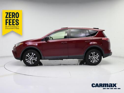 Red 2018 Toyota RAV4 LE