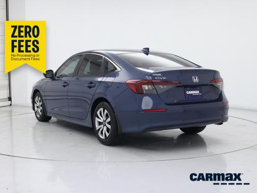 Blue 2025 Honda Civic LX