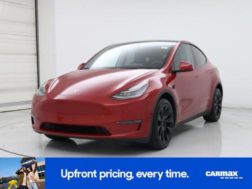 Red 2023 Tesla Model Y Long Range