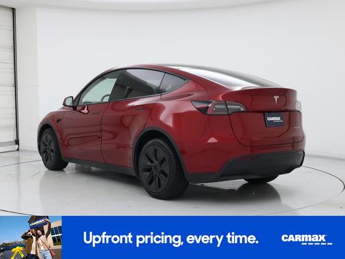 Red 2025 Tesla Model Y Long Range