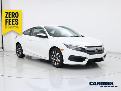 White 2017 Honda Civic LX-P