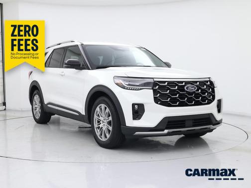 White 2026 Ford Explorer Platinum