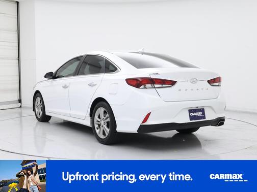 White 2019 Hyundai SONATA SEL