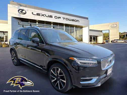 Onyx Black Metallic 2021 Volvo XC90 Recharge Plug-In Hybrid T8 Inscription Expression 7 Passenger