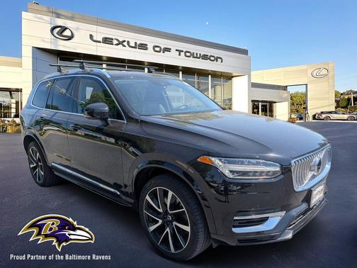 Onyx Black Metallic 2021 Volvo XC90 Recharge Plug-In Hybrid T8 Inscription Expression 7 Passenger