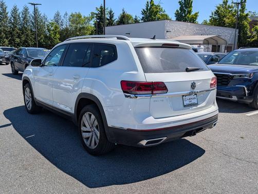 Pure White 2021 Volkswagen Atlas 3.6L SEL