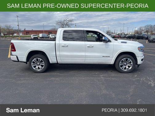 Ivory White Tri-Coat Pearlcoat 2023 RAM 1500 Longhorn