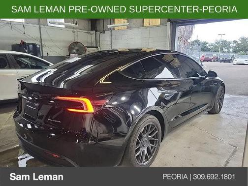 Black 2025 Tesla Model 3 Long Range