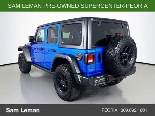 Hydro Blue Pearlcoat 2025 Jeep Wrangler 4xe Willys