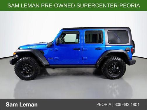 Hydro Blue Pearlcoat 2025 Jeep Wrangler 4xe Willys
