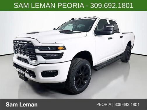 Bright White Clearcoat 2026 RAM 2500 Black Express Crew Cab 4x4 6'4' Box