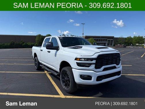 Bright White Clearcoat 2026 RAM 2500 Black Express Crew Cab 4x4 6'4' Box