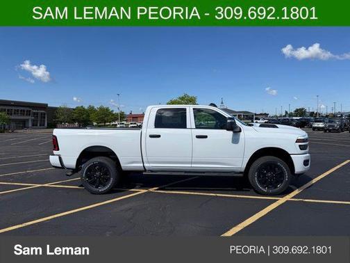 Bright White Clearcoat 2026 RAM 2500 Black Express Crew Cab 4x4 6'4' Box