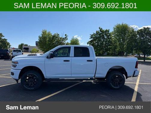 Bright White Clearcoat 2026 RAM 2500 Black Express Crew Cab 4x4 6'4' Box
